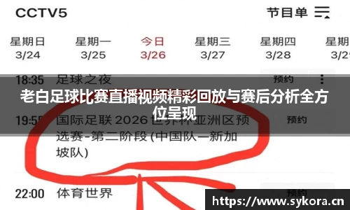 老白足球比赛直播视频精彩回放与赛后分析全方位呈现