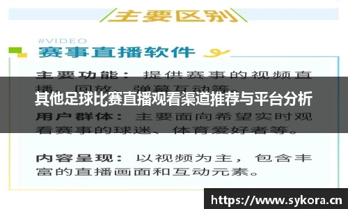 其他足球比赛直播观看渠道推荐与平台分析