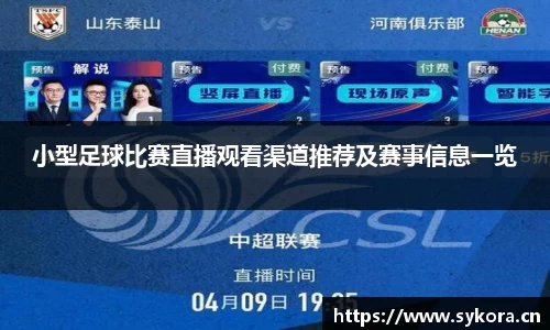 小型足球比赛直播观看渠道推荐及赛事信息一览