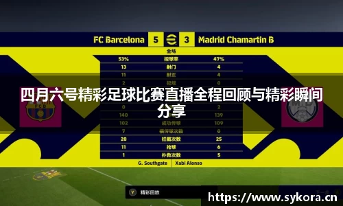 四月六号精彩足球比赛直播全程回顾与精彩瞬间分享